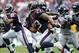 Sep 29, 2013; Houston, TX, USA; Houston Texans running back Arian Foster (23) rushes during the second quarter against the Seattle Seahawks at Reliant Stadium. Mandatory Credit: Troy Taormina-USA TODAY Sports