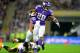 LONDON, ENGLAND - SEPTEMBER 29: Running back Adrian Peterson #28 of the Minnesota Vikings beats linebacker Vince Williams #98 of the Pittsburgh Steelers to score a touchdown during the NFL International Series game between Pittsburgh Steelers and Minneso