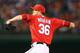 ARLINGTON, TX - SEPTEMBER 24: Joe Nathan #36 of the Texas Rangers throws against the Houston Astros in the 9th inning at Rangers Ballpark in Arlington on September 24, 2013 in Arlington, Texas. (Photo by Ronald Martinez/Getty Images)