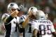 ATLANTA, GA - SEPTEMBER 29: Tom Brady #12 and Sebastian Vollmer #76 congratulates Kenbrell Thompkins #85 of the New England Patriots after he pulled in a touchdown reception against the Atlanta Falcons at Georgia Dome on September 29, 2013 in Atlanta, Ge