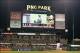 Sep 20, 2013; Pittsburgh, PA, USA; Pittsburgh Pirates starting pitcher Francisco Liriano (47) reacts to a scoreboard tribute recognizing the 1000th strikeout of his career against the Cincinnati Reds during the eighth inning at PNC Park. The Cincinnati Re