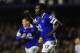 LIVERPOOL, ENGLAND - SEPTEMBER 30: Everton striker Romelu Lukaku (c) celebrates after scoring the third goal during the Barclays Premier League match between Everton and Newcastle United at Goodison Park on September 30, 2013 in Liverpool, England. (Pho