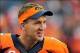 Sep 29, 2013; Denver, CO, USA; Denver Broncos quarterback Peyton Manning after the game against the Philadelphia Eagles at Sports Authority Field at Mile High. The Broncos won 52-20. Mandatory Credit: Chris Humphreys-USA TODAY Sports
