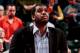 INDIANAPOLIS, IN - MARCH 13: Injured player Greg Oden of the Portland Trail Blazers attends a game against the Indiana Pacers on March 13, 2012 at Bankers Life Fieldhouse in Indianapolis, Indiana. NOTE TO USER: User expressly acknowledges and agrees that