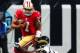 ST LOUIS, MO - SEPTEMBER 26: Robert Quinn #94 of the St. Louis Rams sacks Colin Kaepernick #7 of the San Francisco 49ers in the first quarter at Edward Jones Dome on September 26, 2013 in St Louis, Missouri. (Photo by Dilip Vishwanat/Getty Images)
