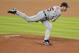 MIAMI, FL - SEPTEMBER 29: Pitcher Justin Verlander #35 of the Detroit Tigers throws against the Miami Marlins at Marlins Park on September 29, 2013 in Miami, Florida. (Photo by Jason Arnold/Getty Images)