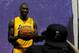 EL SEGUNDO, CA - SEPTEMBER 28: Kobe Bryant #24 of the Los Angeles Lakers poses for a picture during media day at Toyota Sports Center on September 28, 2013 in El Segundo, California. NOTE TO USER: User expressly acknowledges and agrees that, by downloadi