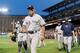 BALTIMORE, MD - SEPTEMBER 09: Manager Joe Girardi #28 of the New York Yankees walks to the dugout in the first inning of the game after an altercation with the Baltimore Orioles at Oriole Park at Camden Yards on September 9, 2013 in Baltimore, Maryland.