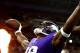 LONDON, ENGLAND - SEPTEMBER 29: Running back Adrian Peterson #28 of the Minnesota Vikings celebrates as he scores a touchdown during the NFL International Series game between Pittsburgh Steelers and Minnesota Vikings at Wembley Stadium on September 29, 2