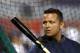 MIAMI, FL - SEPTEMBER 28: Miguel Cabrera #24 of the Detroit Tigers takes batting practice prior to playing against the Miami Marlins at Marlins Park on September 28, 2013 in Miami, Florida. (Photo by Marc Serota/Getty Images)