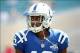 Sep 29, 2013; Jacksonville, FL, USA; Indianapolis Colts wide receiver T.Y. Hilton (13) warms up before the start of the game against the Jacksonville Jaguars at EverBank Field. Mandatory Credit: Melina Vastola-USA TODAY Sports