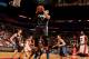 MIAMI, FL - APRIL 17: Tobias Harris #12 of the Orlando Magic grabs a rebound against the Miami Heat on April 17, 2013 at American Airlines Arena in Miami, Florida. NOTE TO USER: User expressly acknowledges and agrees that, by downloading and/or using this