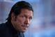 MADRID, SPAIN - SEPTEMBER 24: Atletico de Madrid head coach Diego Simeone looks on during the La Liga match between Atletico de Madrid and Osasuna at Vicente Calderon Stadium on September 24, 2013 in Madrid, Spain. (Photo by Denis Doyle/Getty Images)