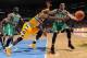 DENVER, CO - FEBRUARY 19: Ty Lawson #3 of the Denver Nuggets battles for a loose ball against Courtney Lee #11 of the Boston Celtics on February 19, 2013 at the Pepsi Center in Denver, Colorado. NOTE TO USER: User expressly acknowledges and agrees that, b