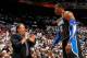 ATLANTA, GA - APRIL 28: Head coach Stan Van Gundy converses with Dwight Howard #12 of the Orlando Magic during Game Six of the Eastern Conference Quarterfinals in the 2011 NBA Playoffs against the Atlanta Hawks at Philips Arena on April 28, 2011 in Atlan