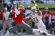 EUGENE, OR - AUGUST 31: Wide receiver Erik Buchanan #2 of the Nicholls State Colonels pulls in a long throw in the third quarter as corner back Troy Hill #13 of the Oregon Ducks is about to stop him on August 31, 2013 at Autzen Stadium in Eugene, Oregon.