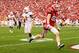 September 29, 2012; Athens, GA, USA; Georgia Bulldogs wide receiver Michael Bennett (82) scores a touchdown in the second half against the Tennessee Volunteers at Sanford Stadium. The Bulldogs won 51-44. Mandatory Credit: Daniel Shirey-USA TODAY Sports