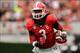 Sep 21, 2013; Athens, GA, USA; Georgia Bulldogs running back Todd Gurley (3) runs the ball against the North Texas Mean Green during the first half at Sanford Stadium. Georgia defeated North Texas 45-21. Mandatory Credit: Dale Zanine-USA TODAY Sports