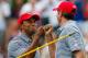 DUBLIN, OH - OCTOBER 04: Tiger Woods (L) and Matt Kuchar of the U.S. Team celebrate after a birdie on the fourth hole during the Day Two Foursome Matches at the Muirfield Village Golf Club on October 4, 2013 in Dublin, Ohio. (Photo by Matt Sullivan/Get