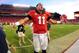 ATHENS, GA - SEPTEMBER 28: Aaron Murray #11 of the Georgia Bulldogs celebrates after the game against the LSU Tigers at Sanford Stadium on September 28, 2013 in Athens, Georgia. (Photo by Scott Cunningham/Getty Images)