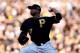 PITTSBURGH, PA - OCTOBER 06: Francisco Liriano #47 of the Pittsburgh Pirates pitches against the St. Louis Cardinals during Game Three of the National League Division Series at PNC Park on October 6, 2013 in Pittsburgh, Pennsylvania. (Photo by Justin K.
