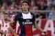 ATHENS, GREECE - SEPTEMBER 17: Edinson Cavani of Paris Saint-Germain FC in action during the UEFA Champions League group stage match between Olympiacos FC and Paris Saint-Germain FC held on September 17, 2013 at the Georgios Karaiskakis Stadium in Athens