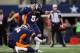 ARLINGTON, TX - OCTOBER 06: Matt Prater #5 of the Denver Broncos makes the game winning field goal against the Dallas Cowboys at AT&T Stadium on October 6, 2013 in Arlington, Texas. (Photo by Ronald Martinez/Getty Images)