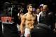 June 8, 2012; Sunrise, FL, USA; Erick SIlva waits to go into the ring for his UFC bout against Charlie Brenneman (not pictured) at BankAtlantic Center. Mandatory Credit: Steve Mitchell-USA TODAY Sports
