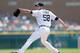 DETROIT, MI - SEPTEMBER 19: Doug Fister #58 of the Detroit Tigers throws a first inning pitch while playing the Seattle Mariners at Comerica Park on September 19, 2013 in Detroit, Michigan. (Photo by Gregory Shamus/Getty Images)