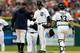 DETROIT, MI - OCTOBER 07: Anibal Sanchez #19 of the Detroit Tigers walks off the mound after being pulled in the fifth inning against the Oakland Athletics during Game Three of the American League Division Series at Comerica Park on October 7, 2013 in De