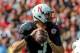 LINCOLN, NE - SEPTEMBER 14: Quarterback Taylor Martinez #3 of the Nebraska Cornhuskers during their game against the UCLA Bruins at Memorial Stadium on September 14, 2013 in Lincoln, Nebraska. (Photo by Eric Francis/Getty Images)