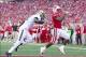 Sep 21, 2013; Madison, WI, USA; Wisconsin Badgers running back Corey Clement (6) rushes for a touchdown as Purdue Boilermakers cornerback Normondo Harris (1) defends during the fourth quarter at Camp Randall Stadium. Wisconsin defeated Purdue 41-10. Man