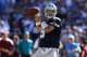SAN DIEGO, CA - SEPTEMBER 29: Quarterback Tony Romo #9 of the Dallas Cowboys drops back to pass against the San Diego Chargers in the second half at Qualcomm Stadium on September 29, 2013 in San Diego, California. The Chargers defeated the Cowboys 30-21.