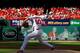 Adam Wainwright fires home in Game One of the NLDS against the Pirates.