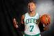 Sep 30, 2013; Waltham, MA, USA; Boston Celtics forward Jared Sullinger (7) poses for pictures during media day at the Celtics Practice Facility. Mandatory Credit: David Butler II-USA TODAY Sports