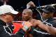 CARSON, CA - MARCH 16: Ice water is poured on the head of WBO welterweight champion Timothy Bradley (C) by his corner after getting knocked down by Ruslan Provodnikov, of Russia, in the 12th round of their WBO welterweight title boxing match at The Home