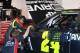 Jeff Gordon looks under the hood in the Daytona garage. Credit: Dwight Drum