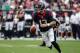 Aug 25, 2013; Houston, TX, USA; Houston Texans quarterback T.J. Yates (13) looks for an open receiver during the fourth quarter against the New Orleans Saints at Reliant Stadium. Mandatory Credit: Troy Taormina-USA TODAY Sports