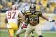 Mike Adams has been demoted to third-string offensive tackle.