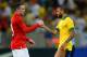 RIO DE JANEIRO, BRAZIL - JUNE 02: Wayne Rooney of England shakes hands with Daniel Alves of Brazil during the International Friendly match between England and Brazil at Maracana on June 2, 2013 in Rio de Janeiro, Brazil. (Photo by Laurence Griffiths/Gett
