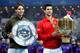 BEIJING, CHINA - OCTOBER 06: Novak Djokovic of Serbia and Rafael Nadal of Spain pose with their trophies during the medal ceremony after the Men's Single Final of the China Open at the China National Tennis Center on October 6, 2013 in Beijing, China. (