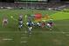 Vick would've had running lanes if he hadn't made the mistake of locking on to his target.