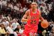 MIAMI, FL - MAY 8: Marquis Teague #25 of the Chicago Bulls advances the ball against the Miami Heat in Game Two of the Eastern Conference Semifinals during the 2013 NBA Playoffs on May 8, 2013 at American Airlines Arena in Miami, Florida. NOTE TO USER: Us
