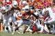 Oct 12, 2013; Dallas, TX, USA; Texas Longhorns running back Johnathan Gray (32) runs with the ball against the Oklahoma Sooners during the Red River Rivalry at the Cotton Bowl Stadium. Mandatory Credit: Matthew Emmons-USA TODAY Sports