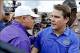 Les Miles and Will Muschamp shake hands after LSU's 17-6 victory on Saturday.