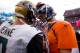 DENVER, CO - OCTOBER 13: Quarterback Peyton Manning #18 of the Denver Broncos is greeted by quarterback Chad Henne #7 of the Jacksonville Jaguars after their game at Sports Authority Field Field at Mile High on October 13, 2013 in Denver, Colorado. The B