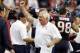 HOUSTON, TX - JANUARY 05: Defensive coordinator Wade Phillips of the Houston Texans celebrates against the Cincinnati Bengals during their AFC Wild Card Playoff Game at Reliant Stadium on January 5, 2013 in Houston, Texas. (Photo by Bob Levey/Getty Imag
