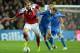 COPENHAGEN, DENMARK - OCTOBER 11: Nicklas Bendtner of Denmark and Alessandro Diamanti of Italy #23 compete for the ball during the FIFA 2014 World Cup Qualifying group B match between Denmark and Italy at Parken Stadium on October 11, 2013 in Copenhagen,