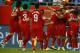 FOXBORO, MA - SEPTEMBER 10: Nani #17 of Portugal celebrates with teammates following a goal by teammate Raul Meireles #16 in the first half against Brazil during the international friendly match at Gillette Stadium on September 10, 2013 in Foxboro, Massac