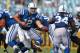 JACKSONVILLE, FL - SEPTEMBER 29: Andrew Luck #12 hands off to Trent Richardson #34 of the Indianapolis Colts during a game against the Jacksonville Jaguars at EverBank Field on September 29, 2013 in Jacksonville, Florida. (Photo by Mike Ehrmann/Getty Im